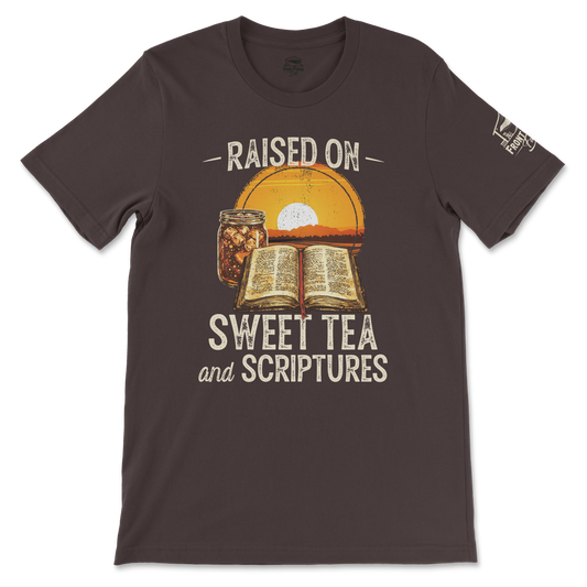 Raised on Sweet Tea and Scriptures - Tee